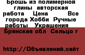 Брошь из полимерной глины, авторская работа. › Цена ­ 900 - Все города Хобби. Ручные работы » Украшения   . Брянская обл.,Сельцо г.